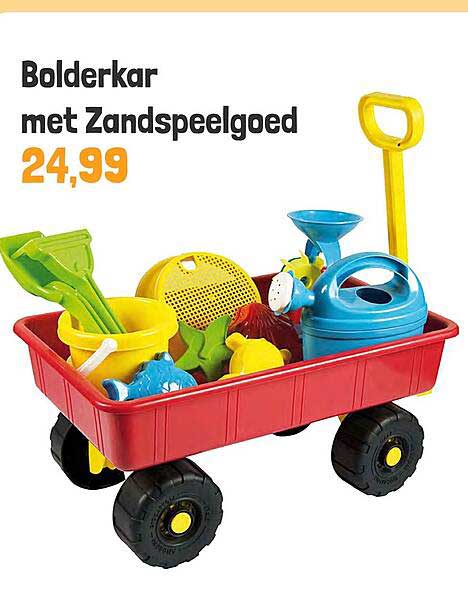 Bolderkar met Zandspeelgoed