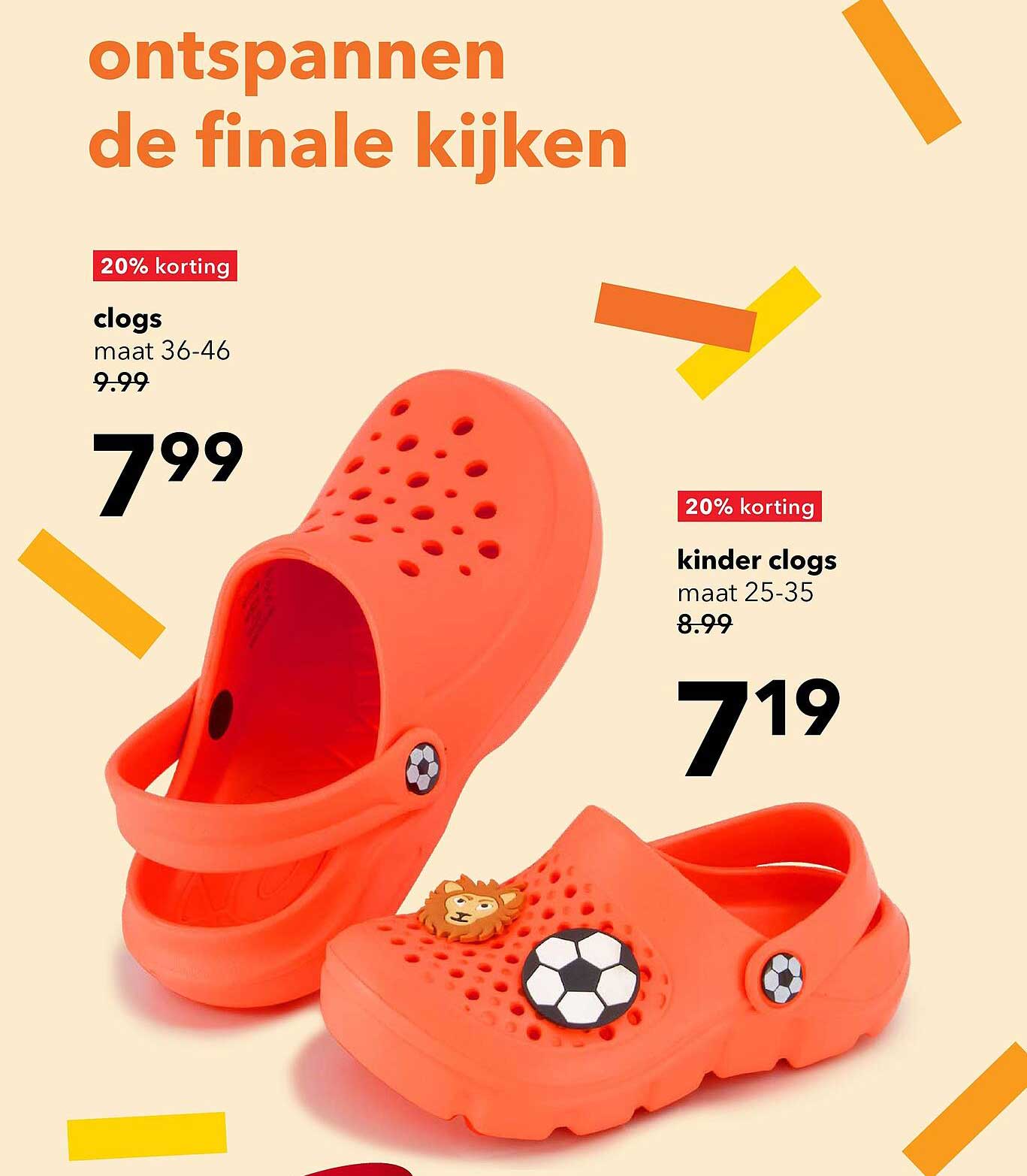 clogs 20% korting