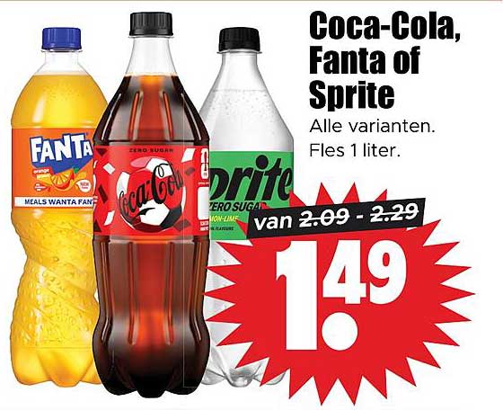 Coca-Cola, Fanta of Sprite