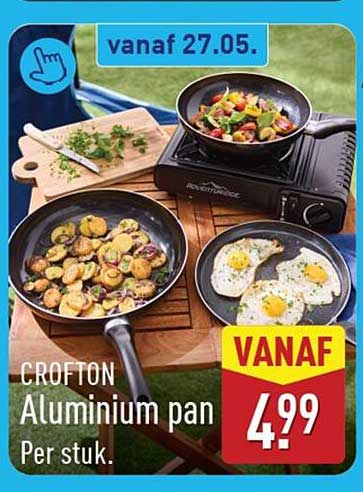 CROFTON Aluminium pan Per stuk.