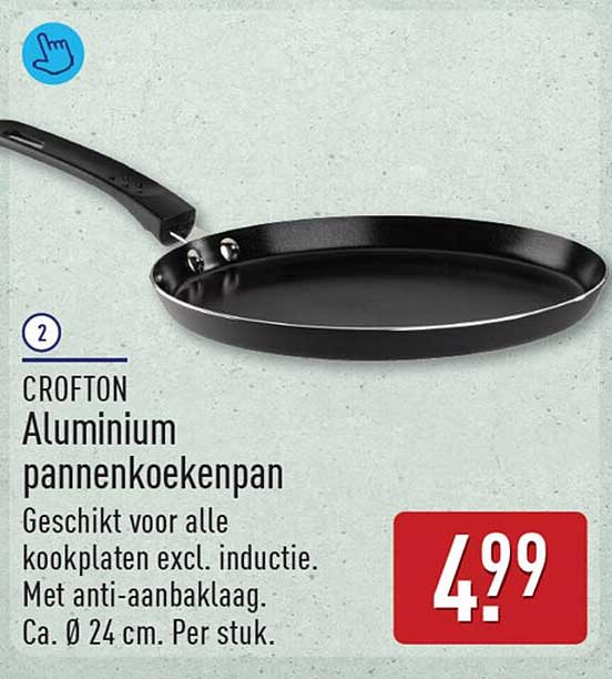 CROFTON Aluminium pannenkoekenpan