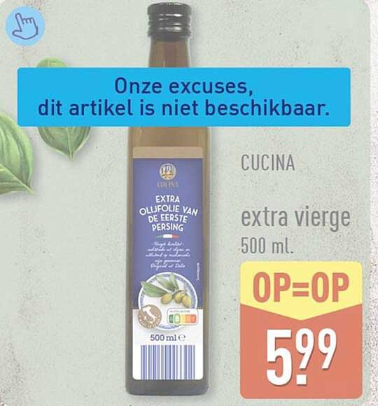CUCINA extra vierge 500 ml. OP=OP