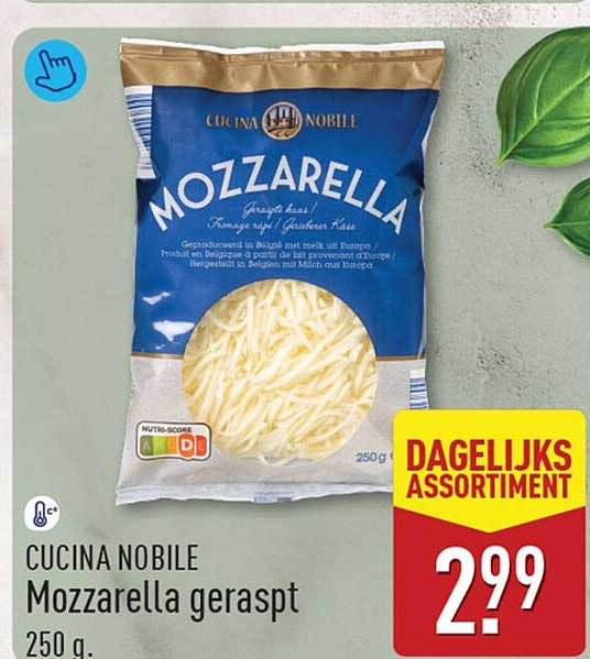 CUCINA NOBILE Mozzarella geraspt 250 g