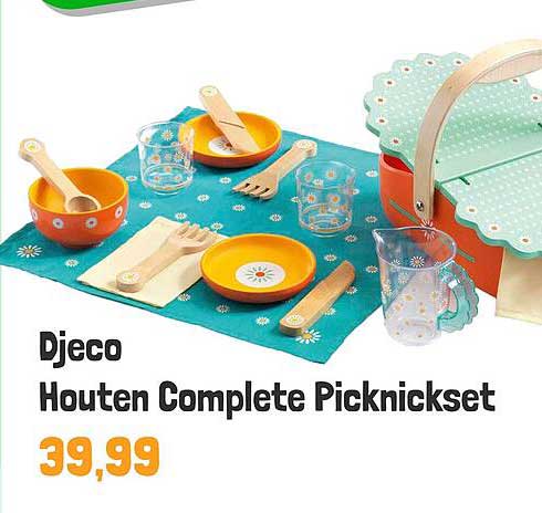 Djeco Houten Complete Picknickset