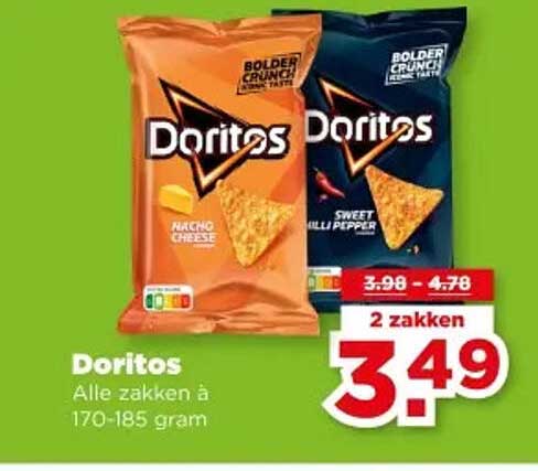Doritos Alle zakken à 170-185 gram 2 zakken