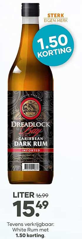 DREADLOCK Caribbean Dark Rum -1,50 KORTING
