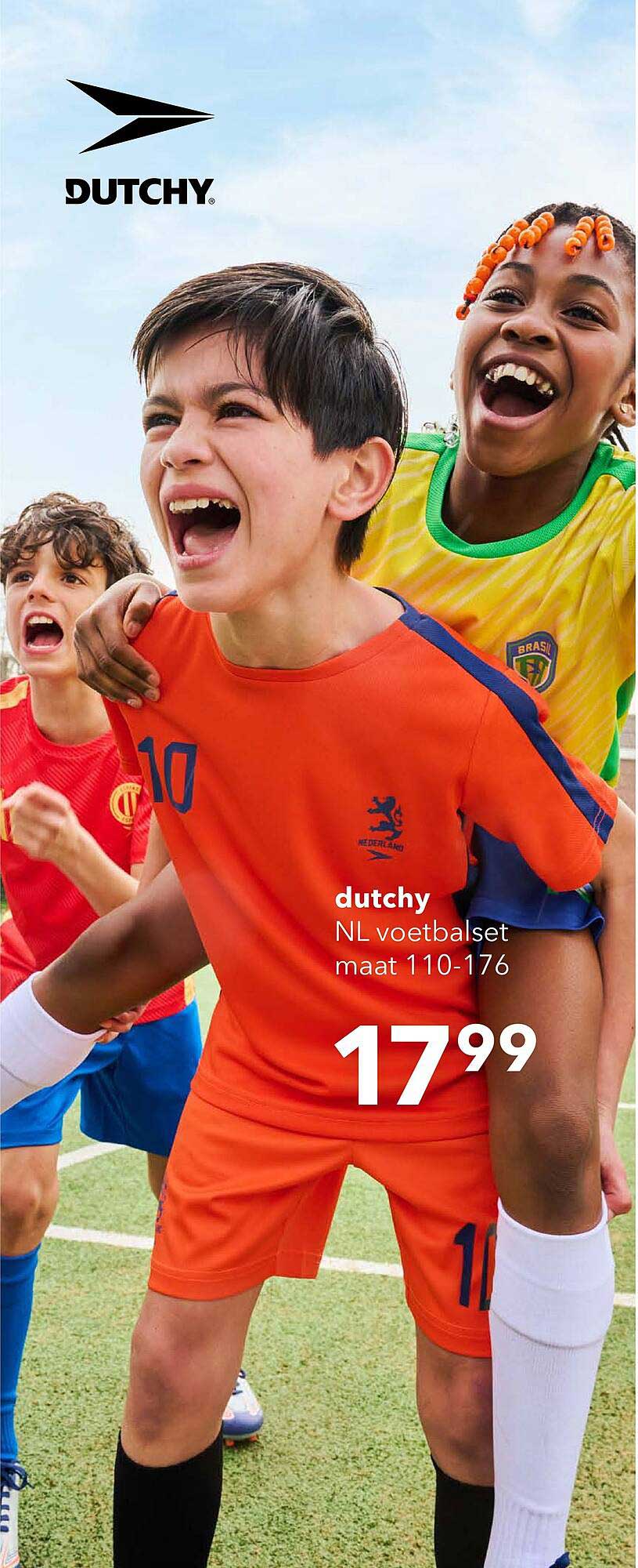 dutchy NL voetbalset maat 110-176