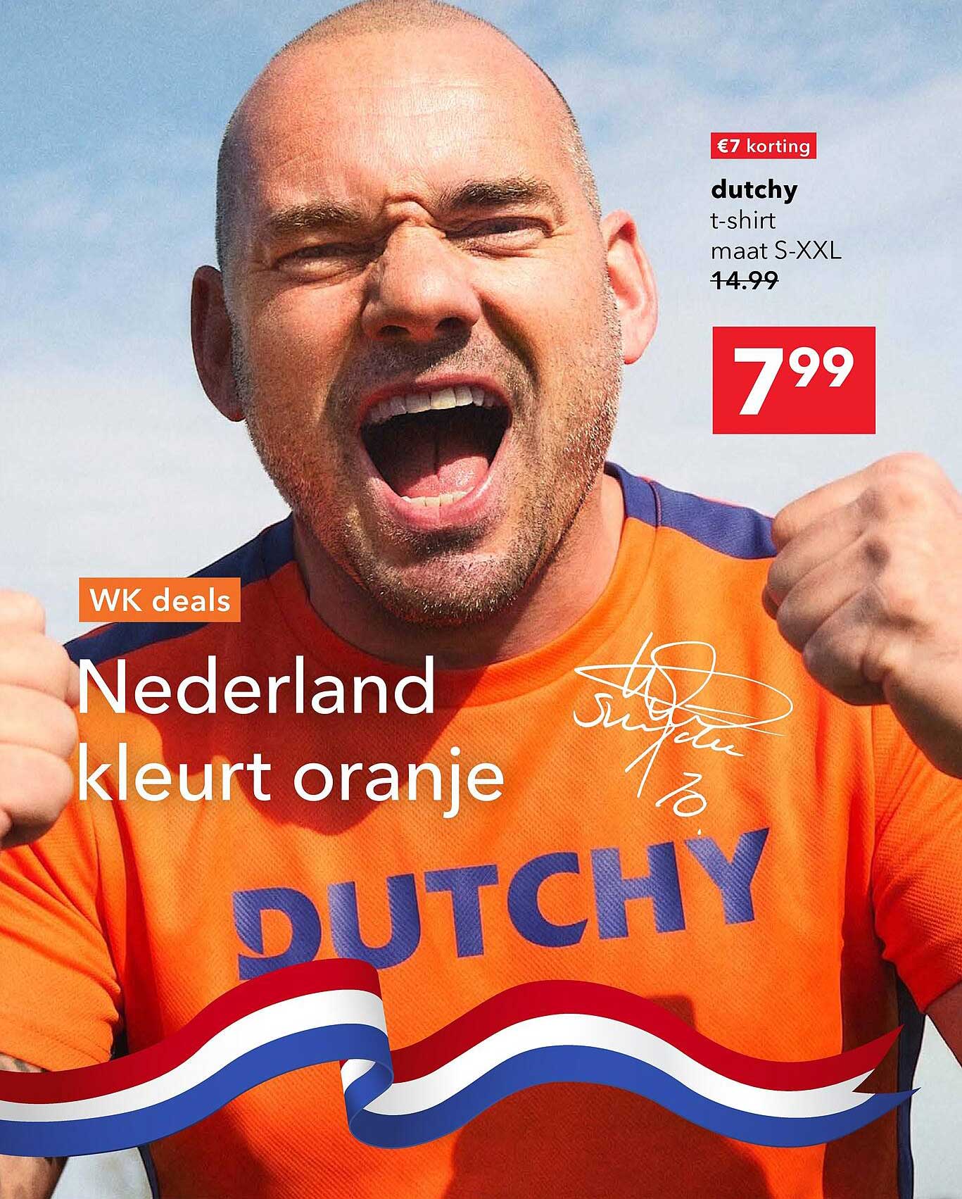 dutchy t-shirt maat S-XXL