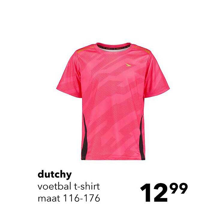dutchy voetbal t-shirt maat 116-176