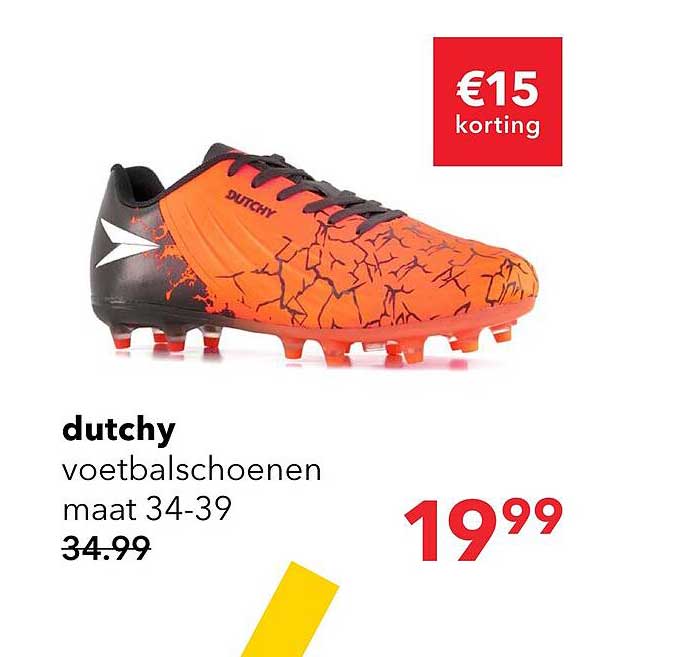 dutchy voetbalschoenen maat 34-39