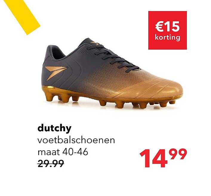 dutchy voetbalschoenen maat 40-46