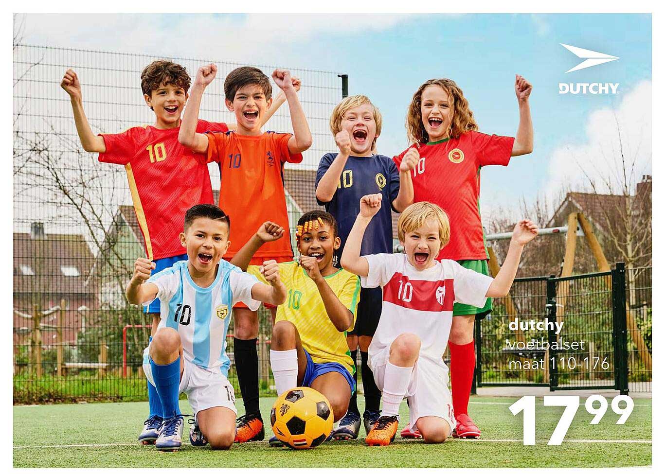 dutchy voetbalset maat 110-176