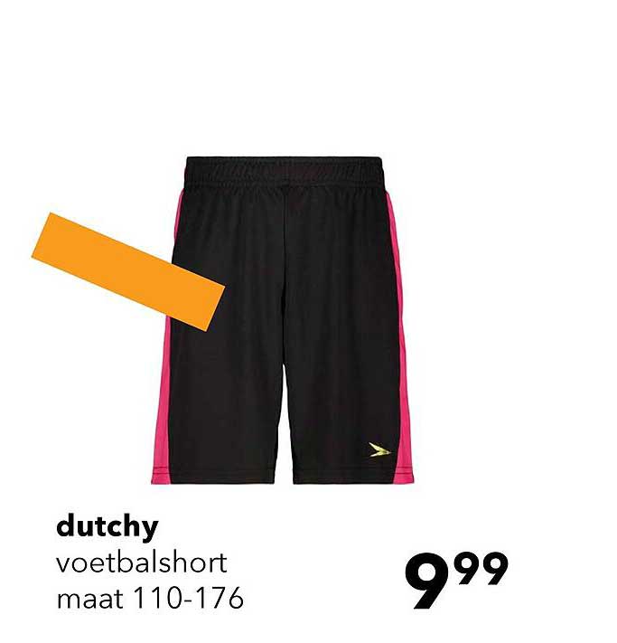 dutchy voetbalshort maat 110-176