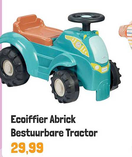 Ecoiffier Abrick Bestuurbare Tractor