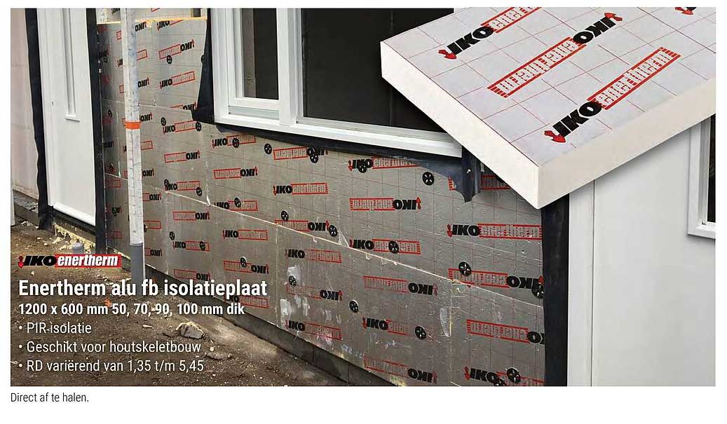 Entherm alu fb isolatieplaat 1200 x 600 mm 50, 70, 90, 100 mm dik