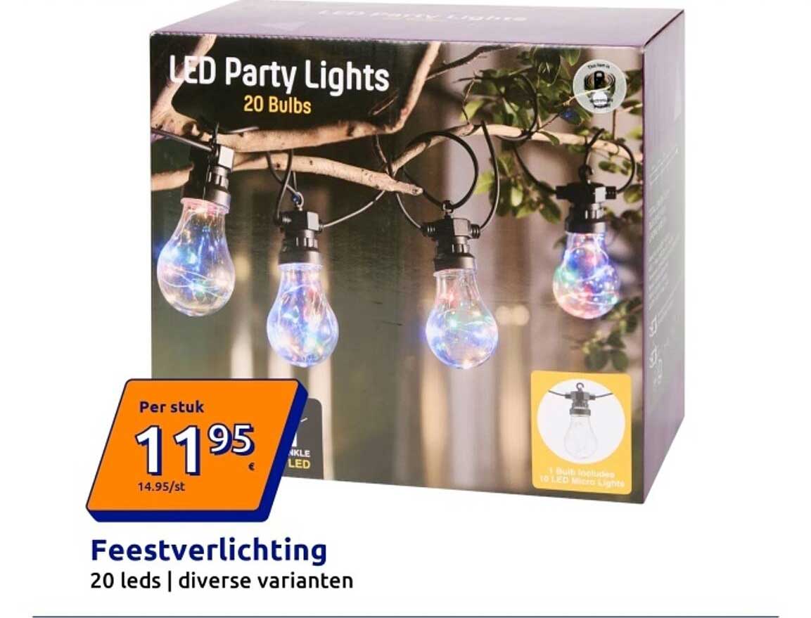 Feestverlichting 20 leds | diverse varianten