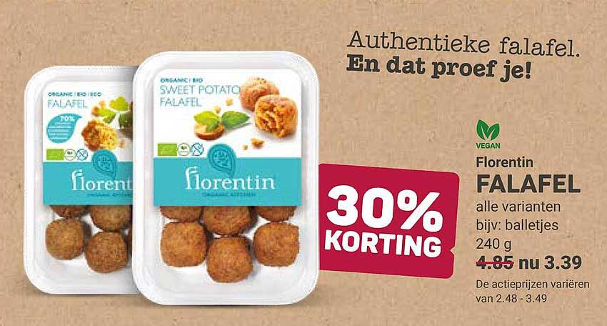 Florentin FALAFEL 30% KORTING