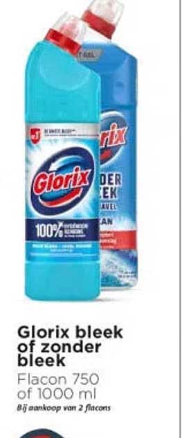 Glorix bleek of zonder bleek