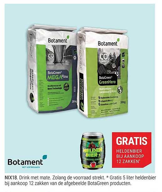 GRATIS HELDENBIER BIJ AANKOOP 12 ZAKKEN