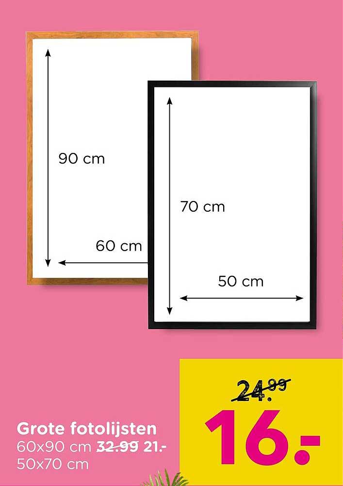 Grote fotolijsten 60x90 cm 50x70 cm