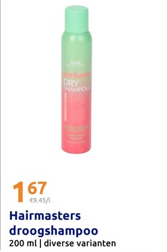 Hairmasters droogshampoo 200 ml | diverse varianten