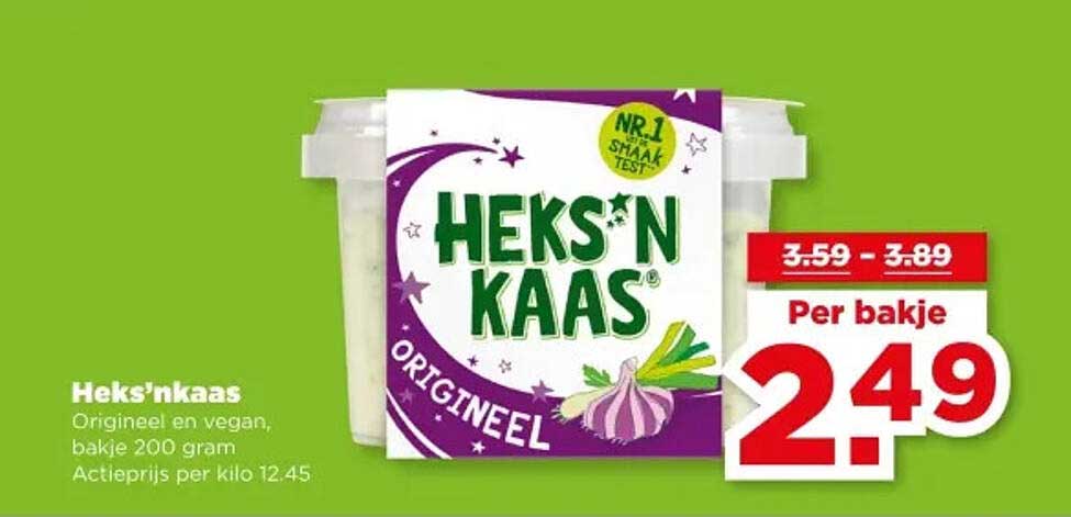 Heks'nkaas Origineel en vegan, bakje 200 gram