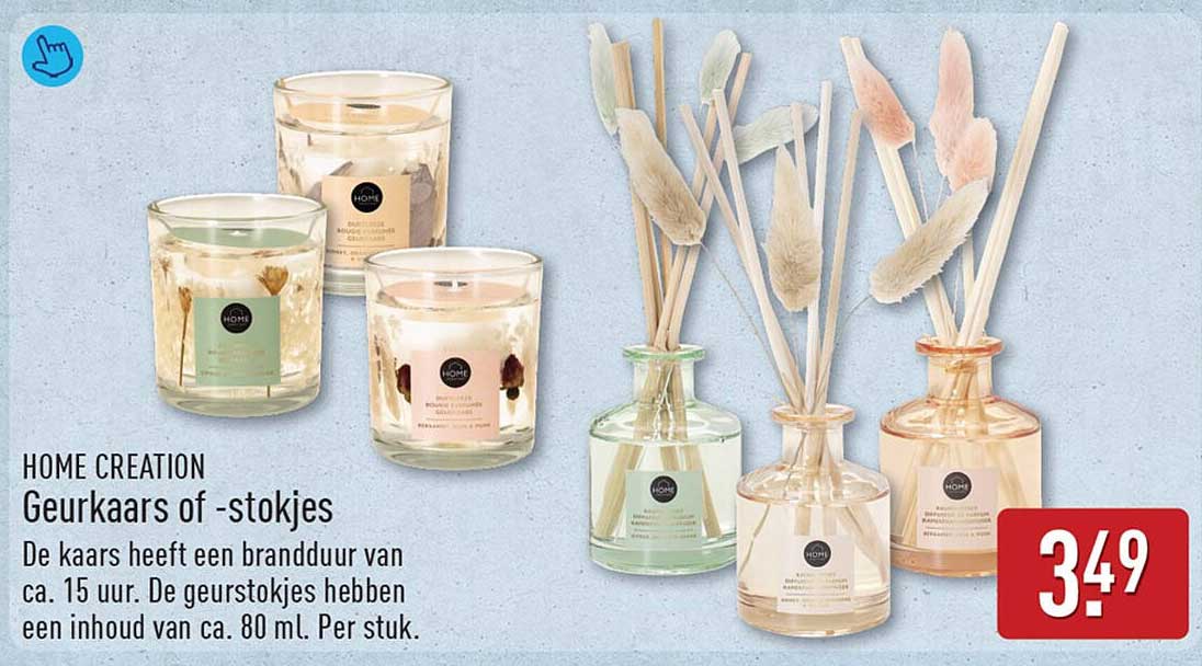 HOME CREATION Geurkaars of -stokjes