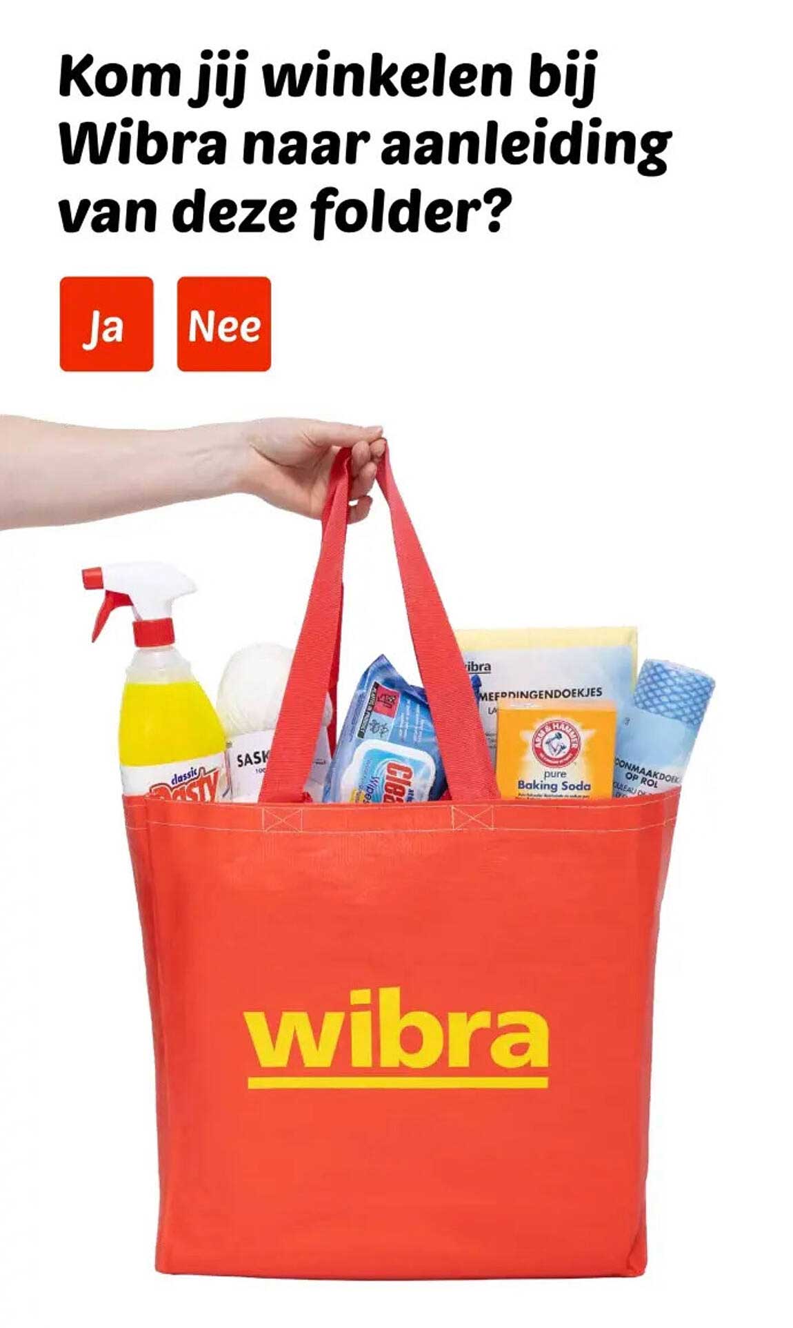 Kom jij winkelen bij Wibra naar aanleiding van deze folder?