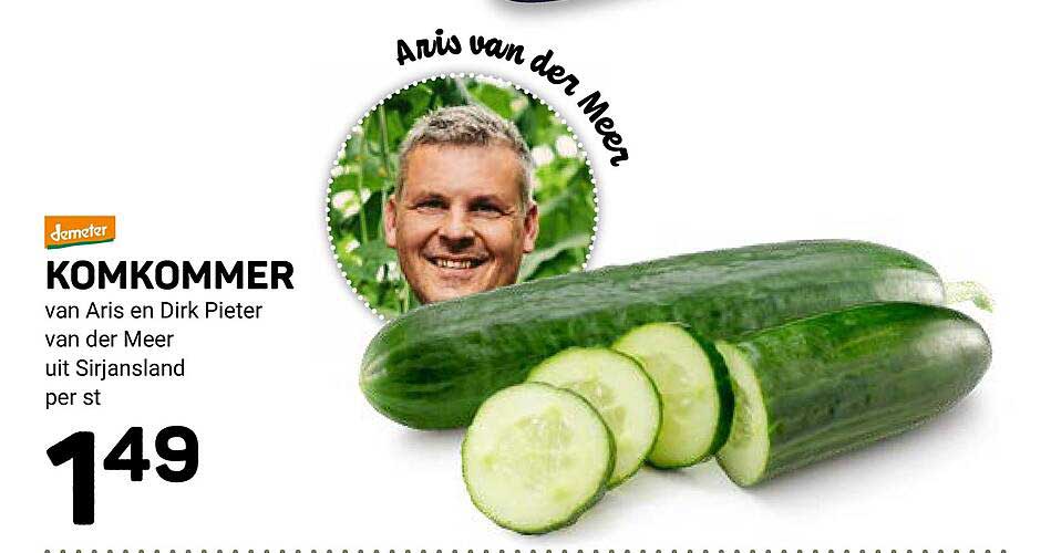 KOMKOMMER van Aris en Dirk Pieter van der Meer uit Sirjansland per st