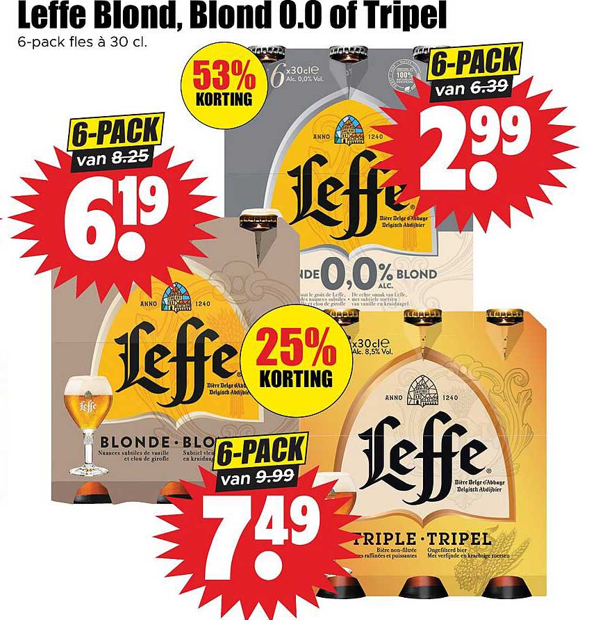 Leffe Blond, Blond 0.0 of Tripel