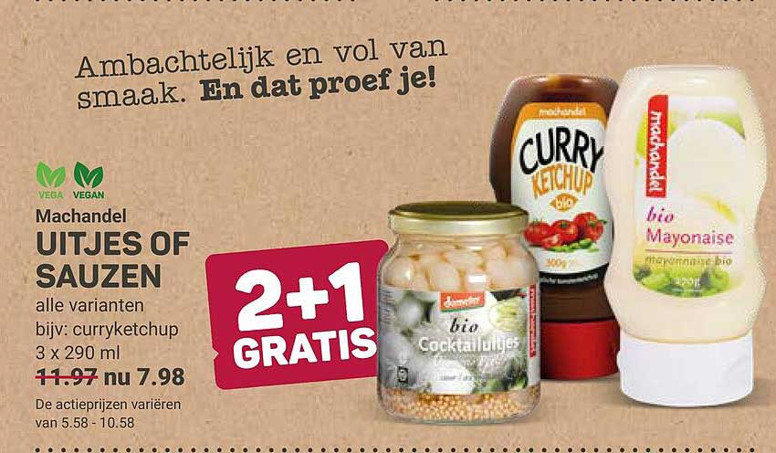 Machandel UITJES OF SAUZEN alle varianten 2+1 GRATIS