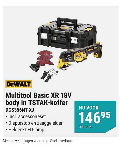 Multitool Basic XR 18V body in TSTAK-koffer DCS356NT-XJ