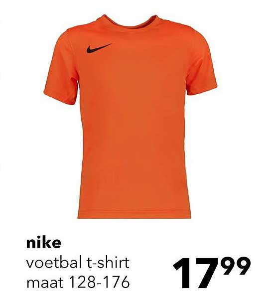 nike voetbal t-shirt maat 128-176