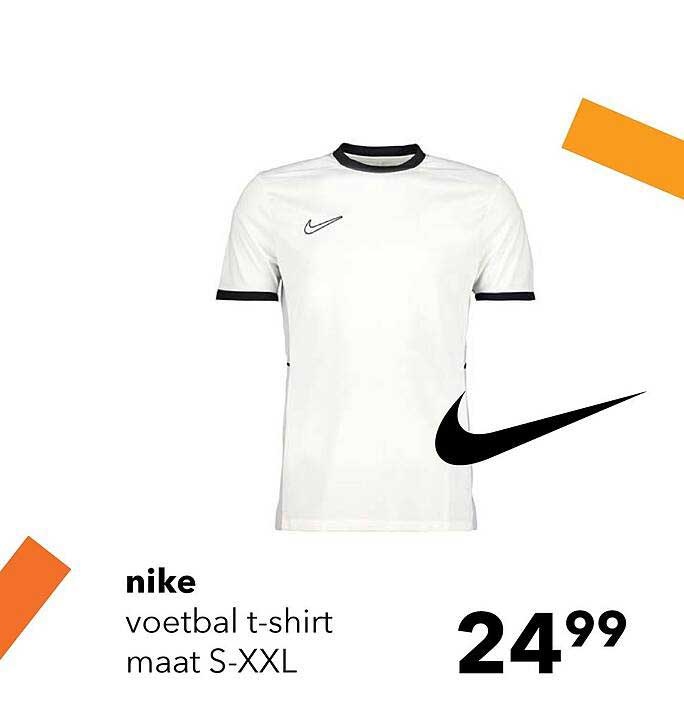 nike voetbal t-shirt maat S-XXL