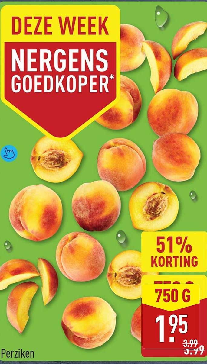 Perziken 750 g 51% korting