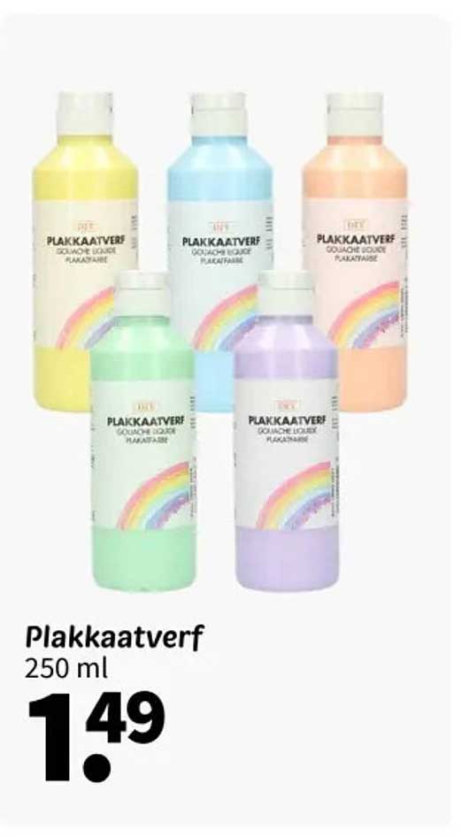 Plakkaatverf 250 ml