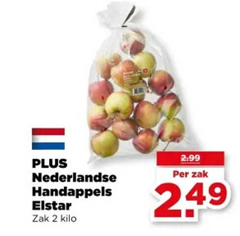 PLUS Nederlandse Handappels Elstar Zak 2 kilo