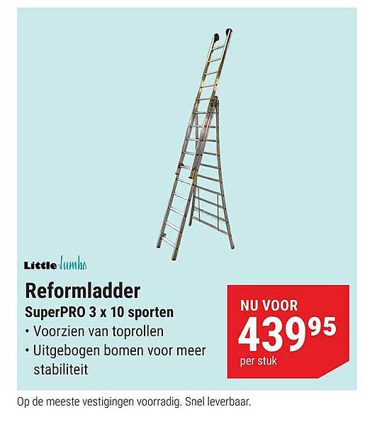 Reformladder SuperPRO 3 x 10 sporten