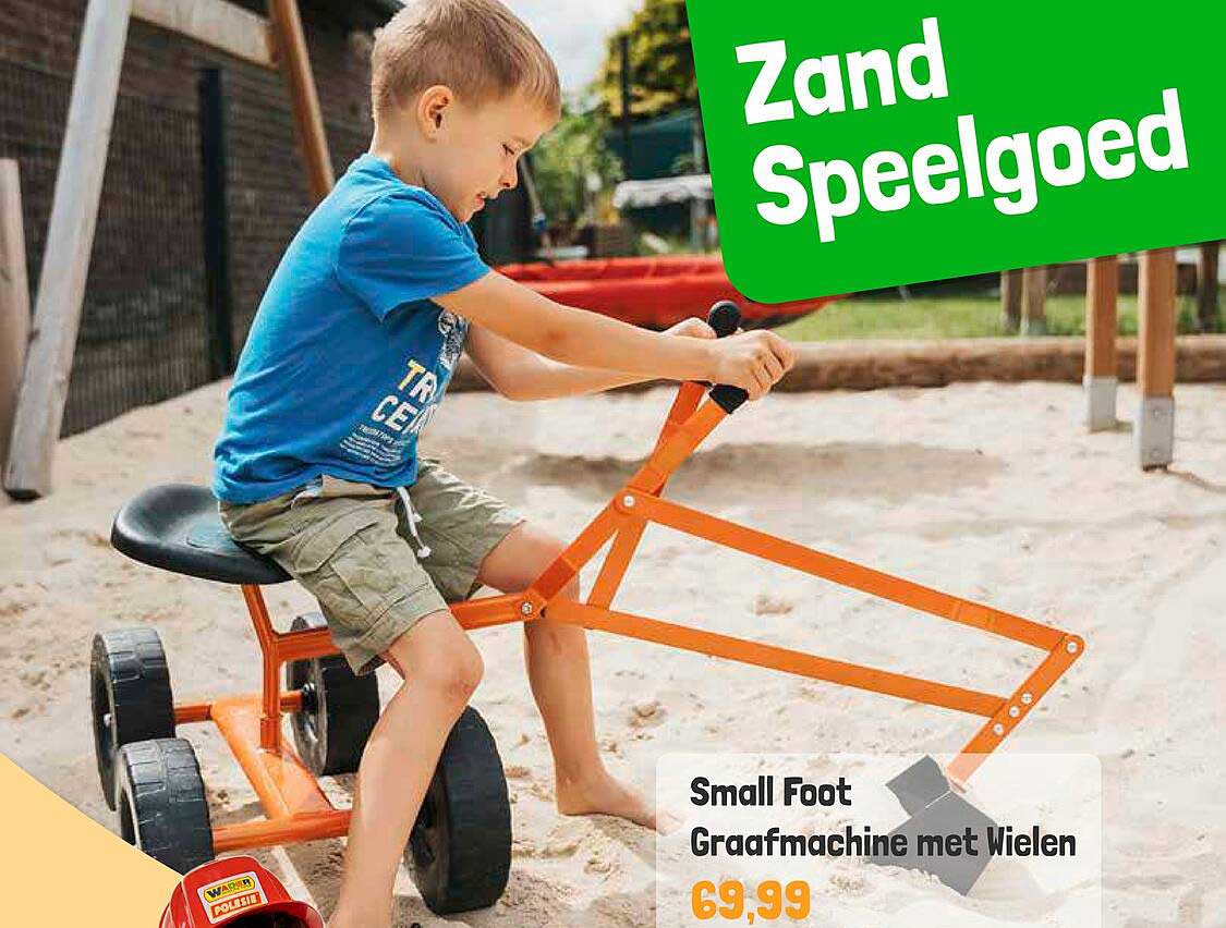 Small Foot Graafmachine met wielen