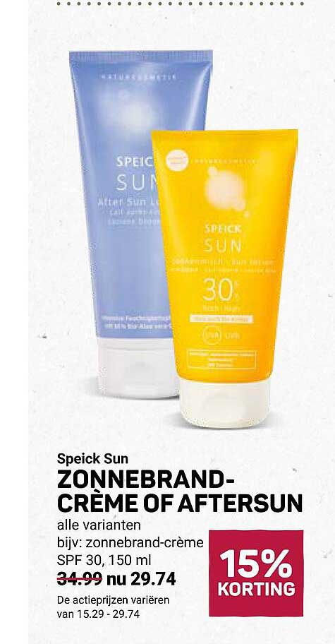 Speick Sun ZONNEBRAND-CRÈME OF AFTERSUN