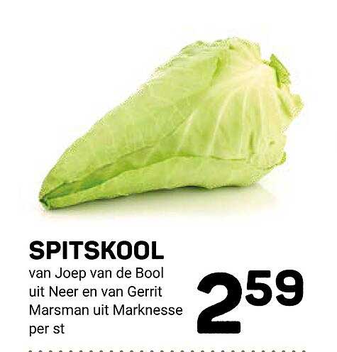 SPITSKOOL van Joep van de Bool uit Neer en van Gerrit Marsman uit Marknesse