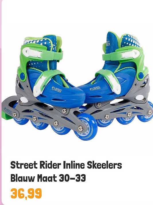 Street Rider Inline Skeelers Blauw Maat 30-33