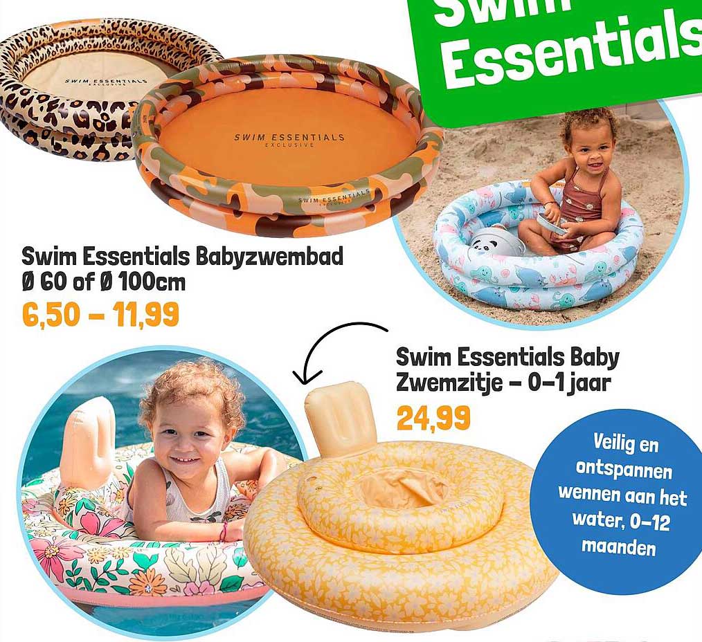 Swim Essentials Babyzwembad Ø 60 of Ø 100cm