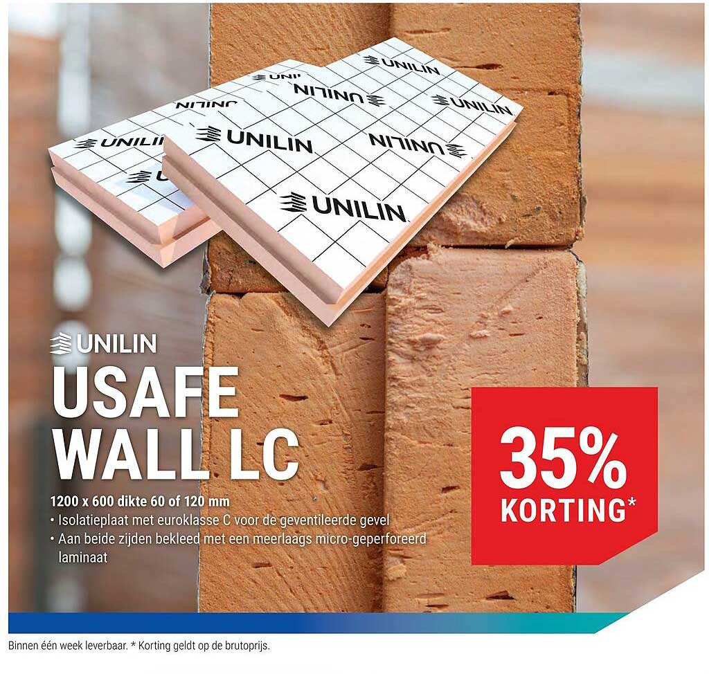 UNILIN USAFE WALL LG 35% KORTING*