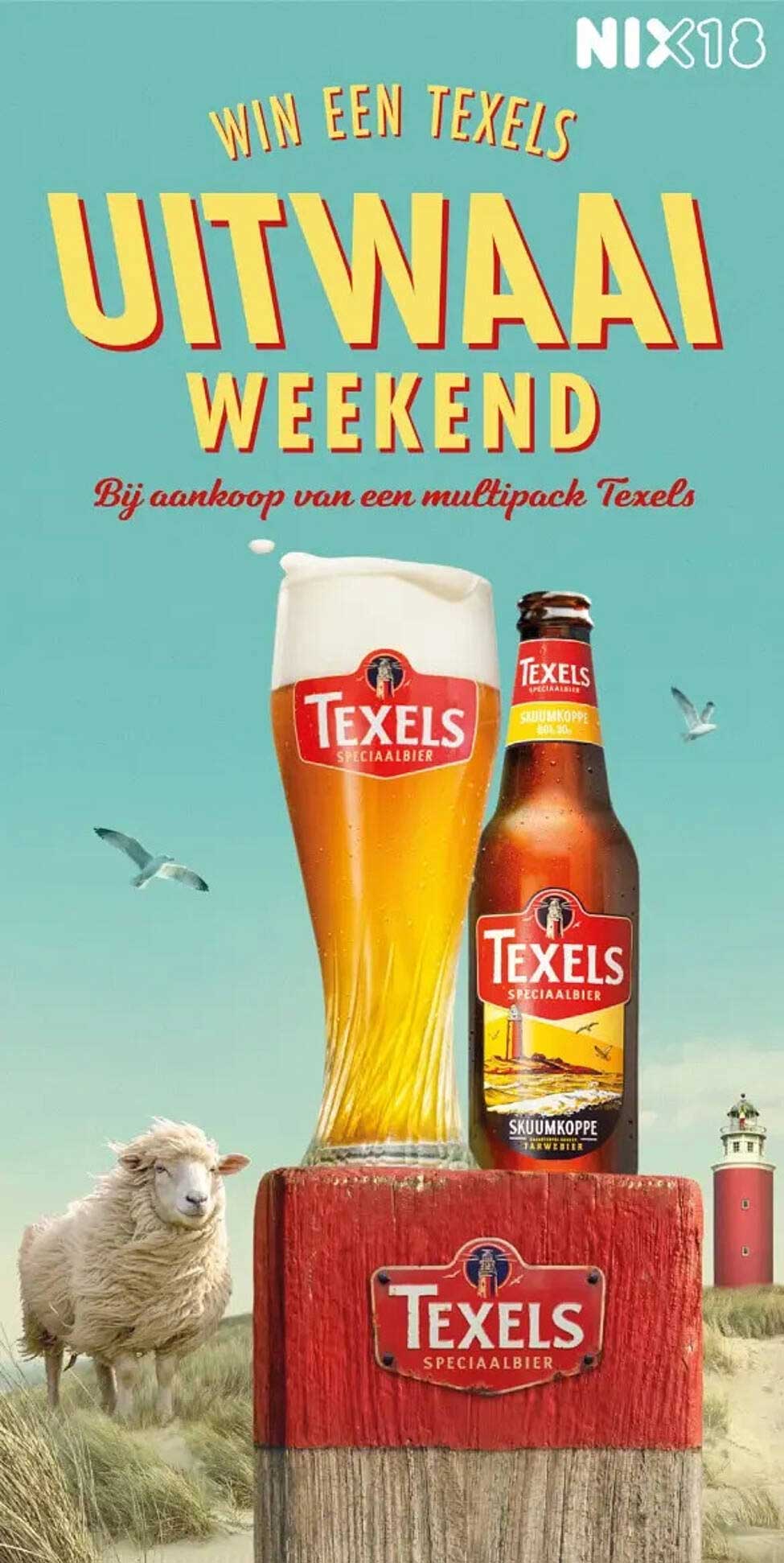 WIN EEN TEXELS UITWAAI WEEKEND bij aankoop van een multipack Texels
