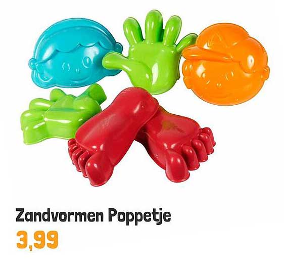 Zandvormen Poppetje