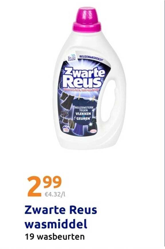 Zwarte Reus wasmiddel