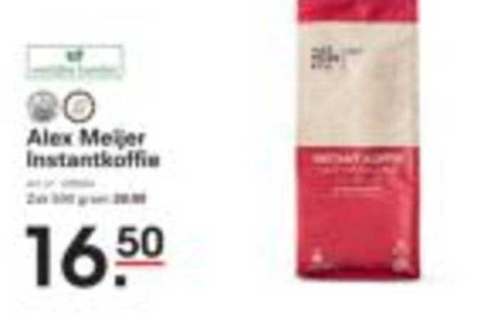 Alex Meijer Instantkoffie