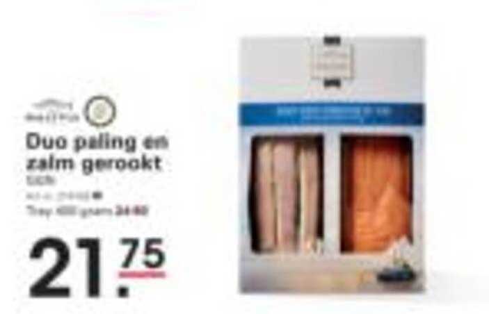 Duo paling en zalm gerookt