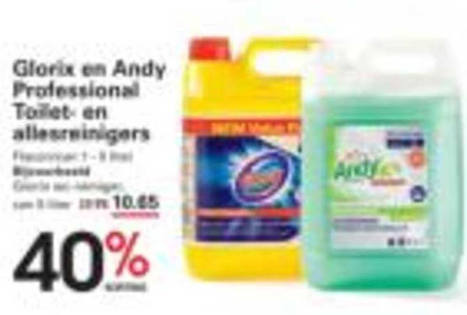 Glorix en Andy Professional Toilet- en allergeners
